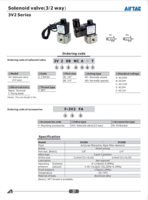 AIRTAC 3V2 CATALOG 3V2 SERIES: SOLENOID VALVES